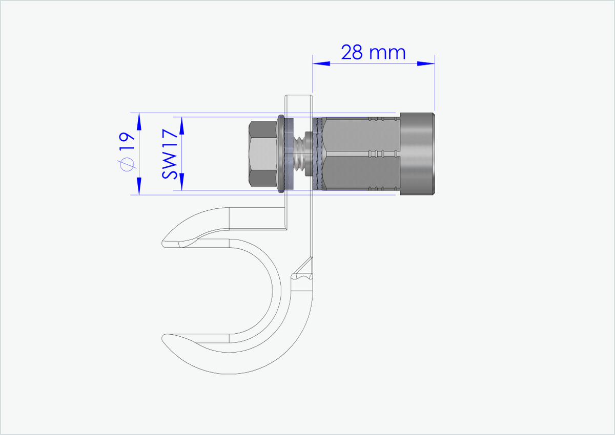 Vollachsen Adapter - M10 x 1.00 | für Thule, Qeridoo, Burley, Hamax u.v.a.