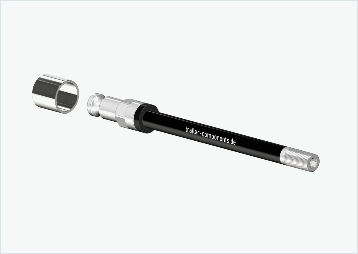 Steckachse mit Adapter / M12 x 1.50 | für Croozer Anhänger ab 2018