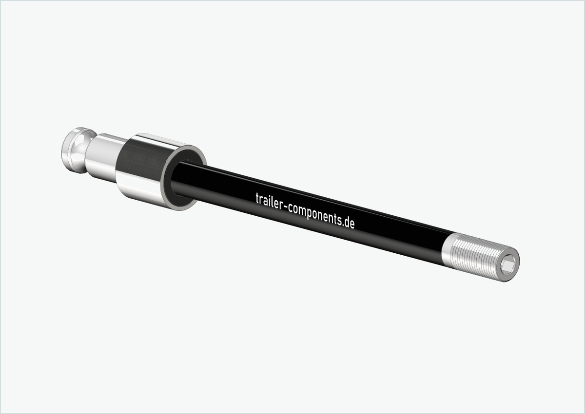 Steckachse mit Adapter / M12 x 1.50 | für Croozer Anhänger ab 2018