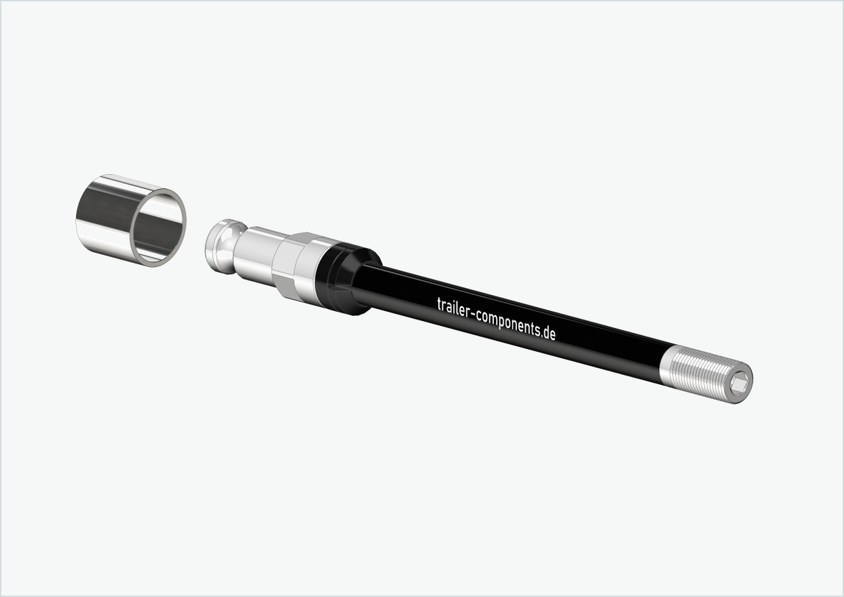 Steckachse Syntace (X-12) mit Adapter / M12 x 1.00 | für Croozer Anhänger ab 2018
