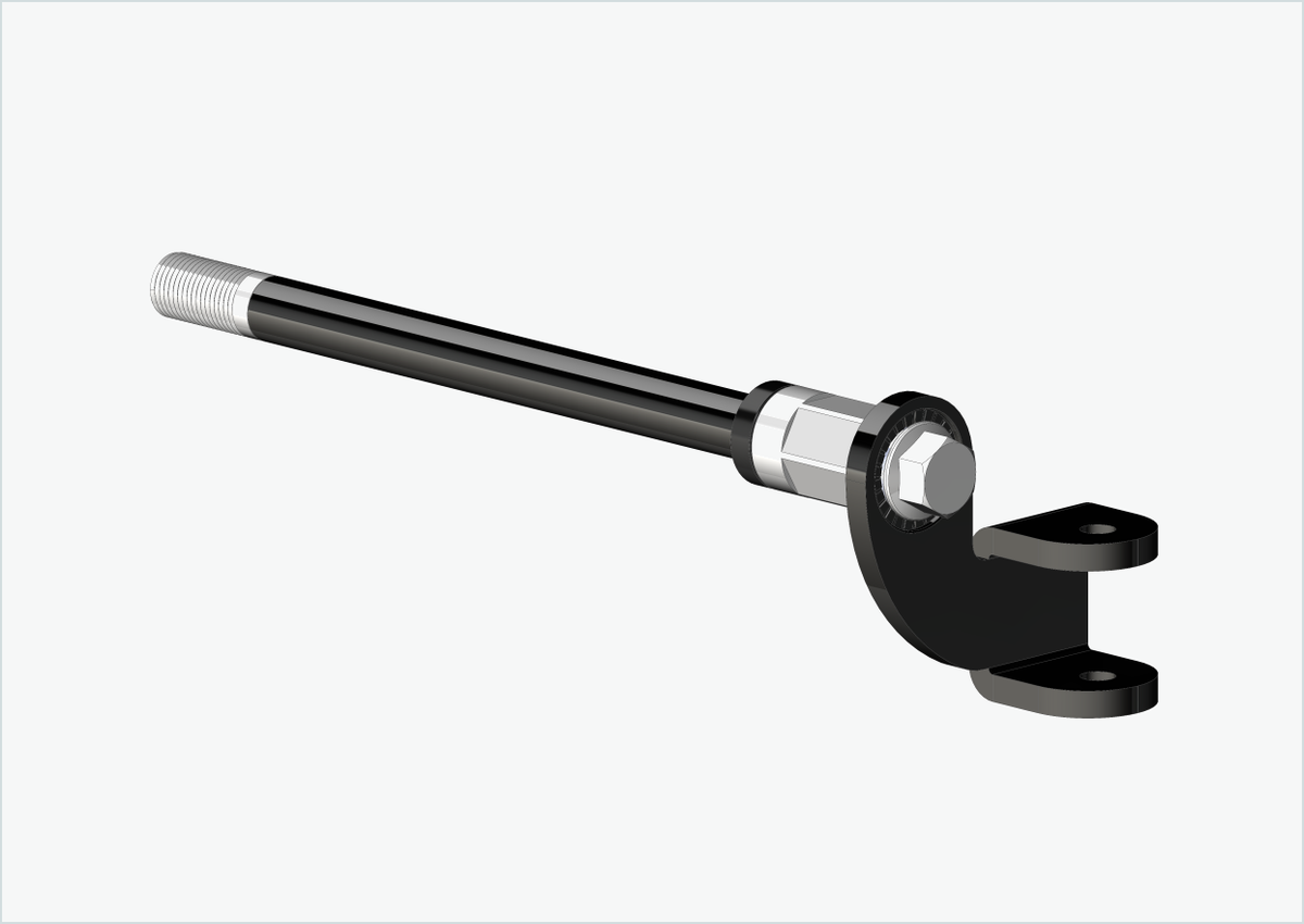 Steckachse mit Adapter Universal / M12 x 1.25
