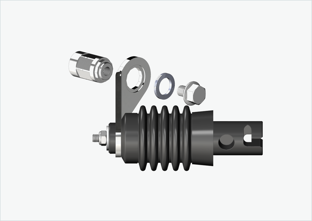 Vollachsen Adapter - FG 9.5 - (3/8 x 26) | für Weber Kupplung E - EL - ES