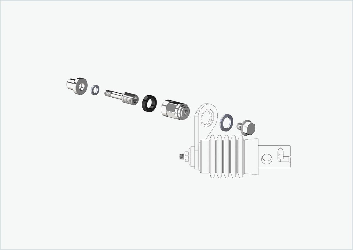 Adapter XL für Rohloff Nabe Speedhub 500-14 / A12 | passend für Weber-Kupplungen Typ: E - EL - ES