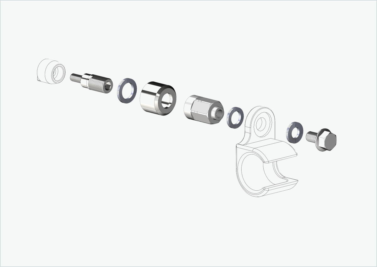 Adapter Universal für HYENA-HRN-Motor | passend für Thule, Qeridoo, Burley, Prophete, Hamax, Trixie u.v.a.