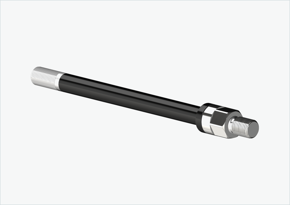 Steckachse mit Wechselsystem / M12 x 1.75