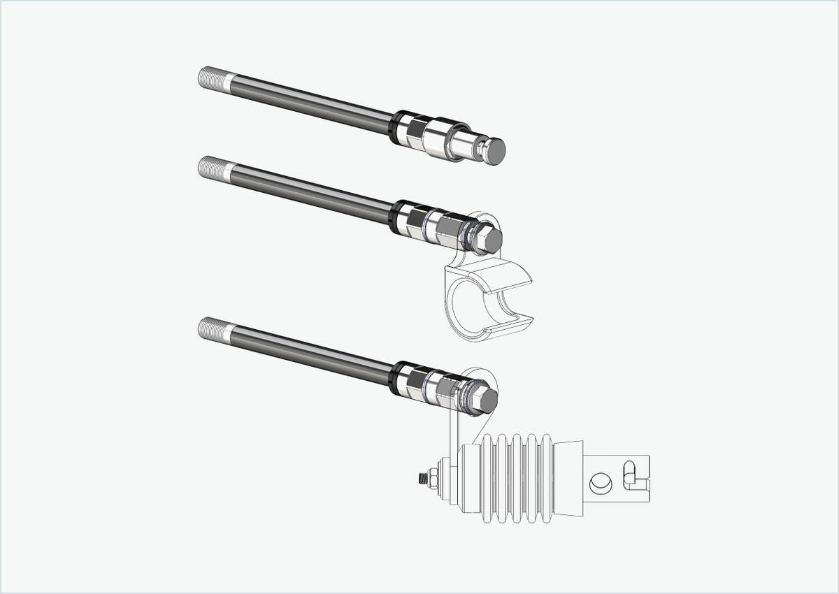 Steckachse Syntace (X-12) mit Wechselsystem / M12 x 1.00