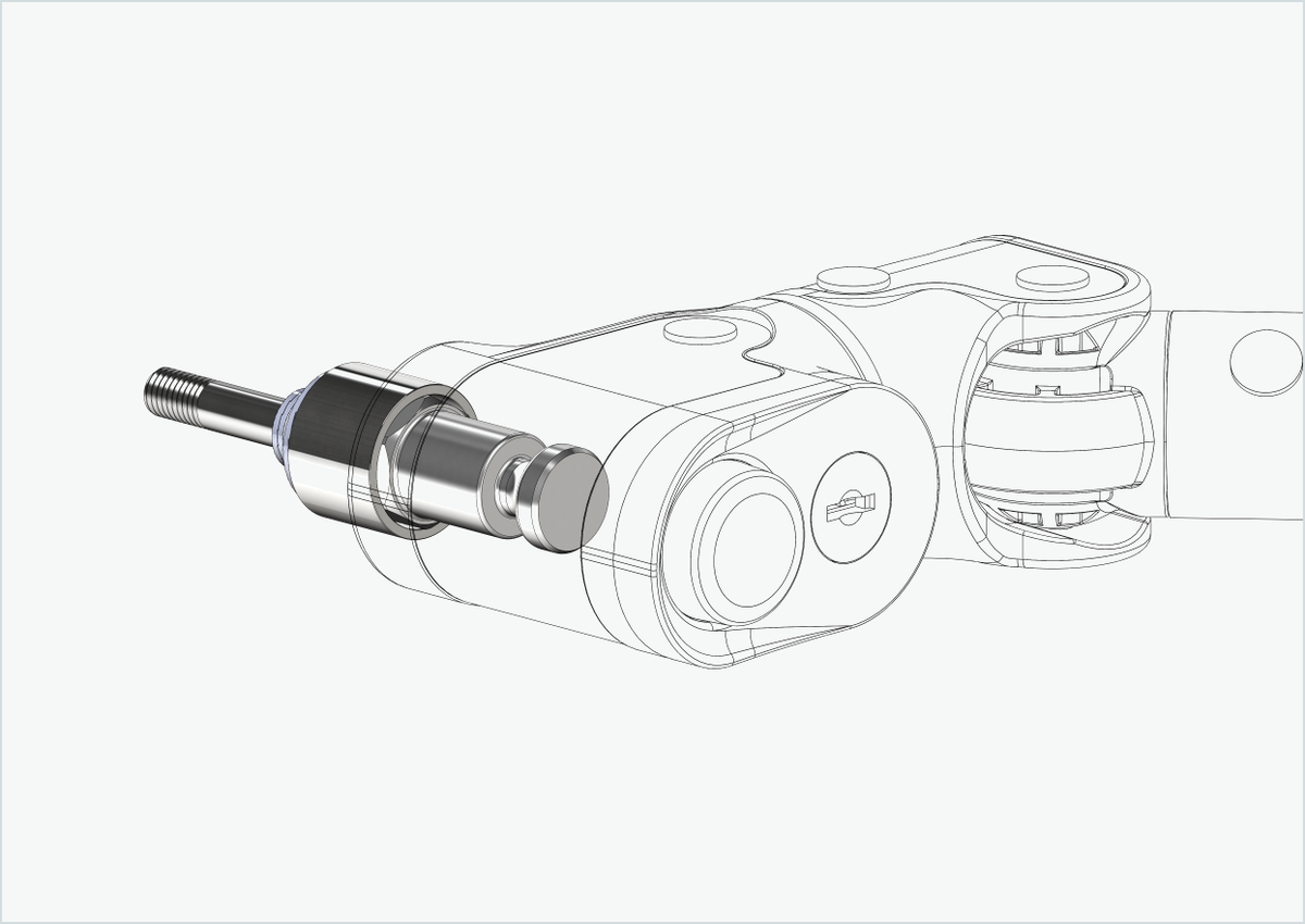 Adapter für HASE PINO mit Rohloff Speedhub A12 | passend für Croozer ab 2018