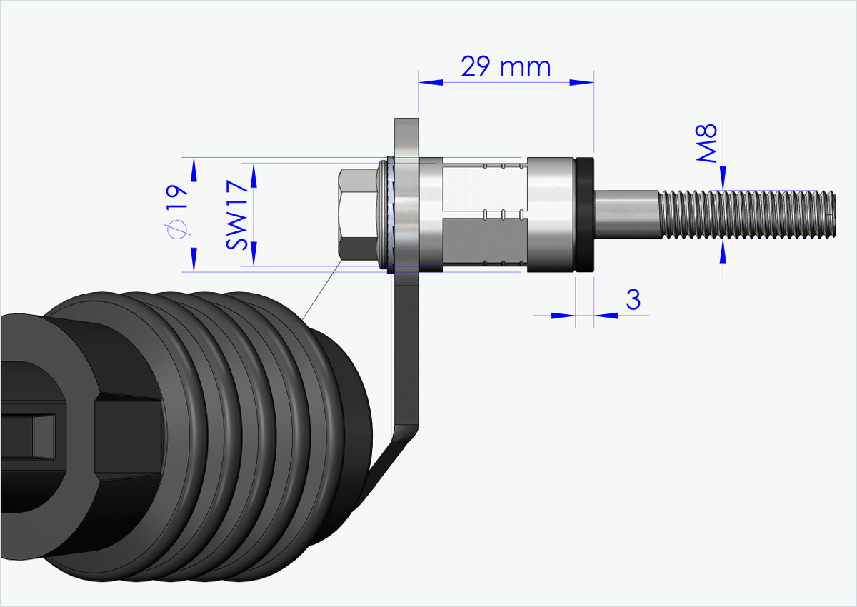 Adapter Polygon für Enviolo-Schaltnaben ab 2024 | passend für Weber-Kupplungen Typ: E - EL - ES
