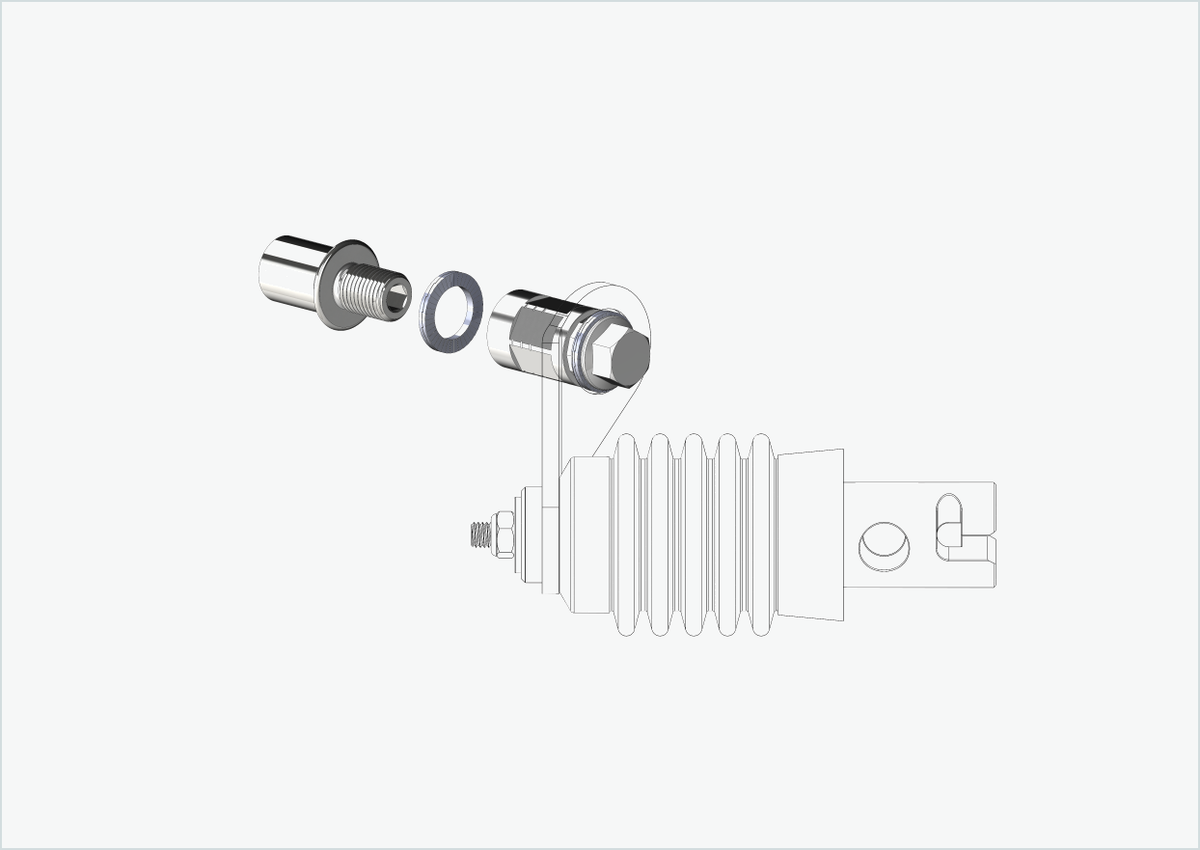 Cowboy 4 - Gewindeadapter kurz - M12 x 1.25 | Bundle mit Adapter Weber