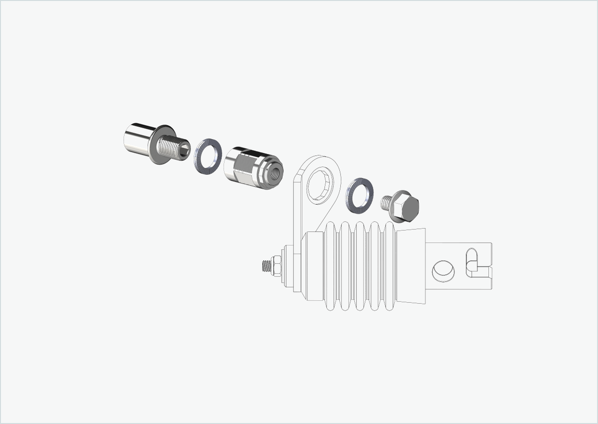 Cowboy 4 - Gewindeadapter kurz - M12 x 1.25 | Bundle mit Adapter Weber