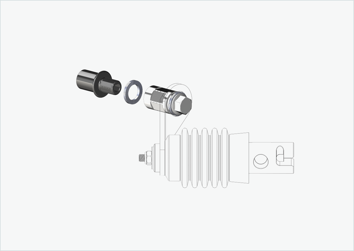 Cowboy 4 - Gewindeadapter kurz - M12 x 1.25 | Bundle mit Adapter Weber