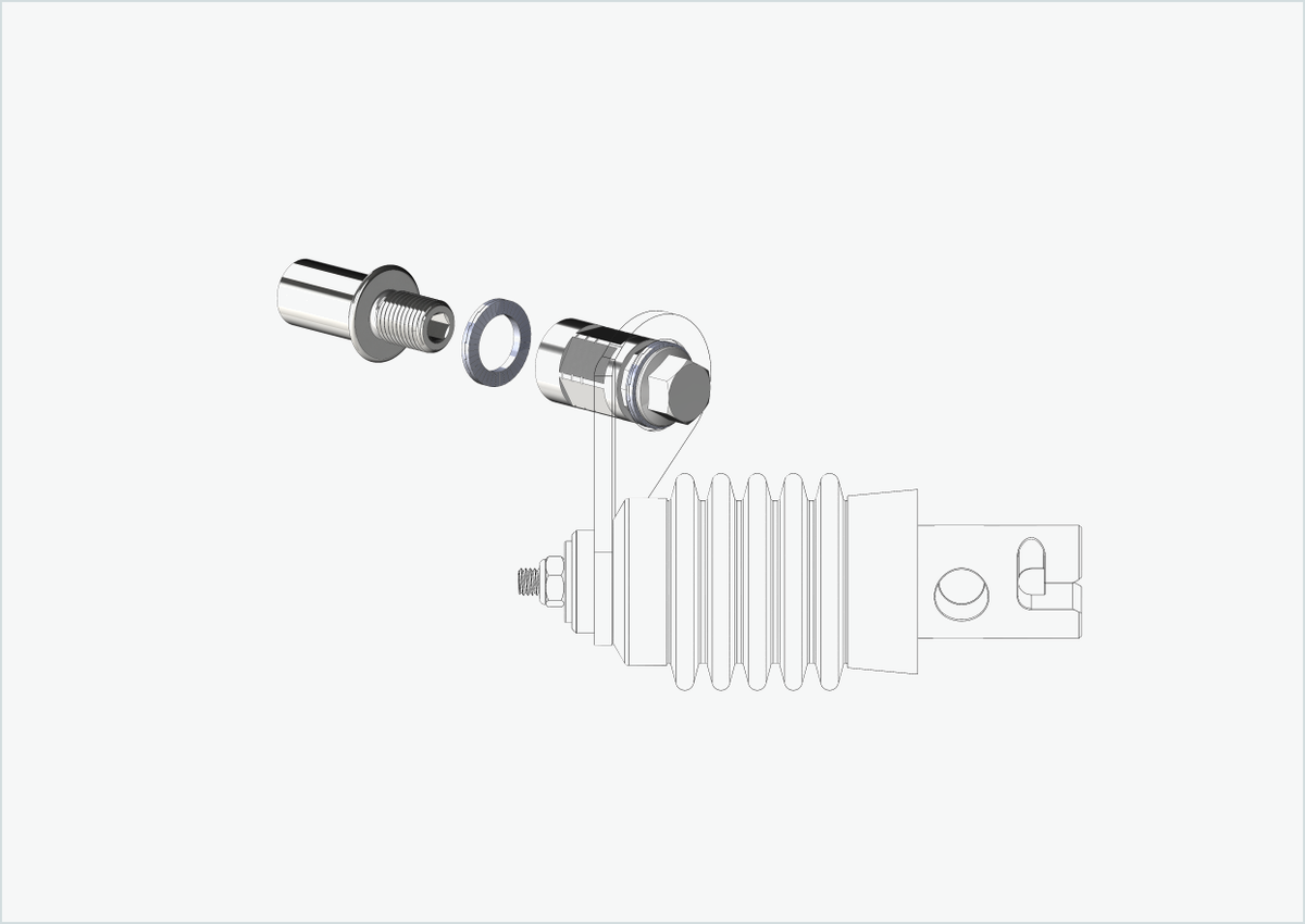 Cowboy 4 - Gewindeadapter lang - M12 x 1.25 | Bundle mit Adapter Weber
