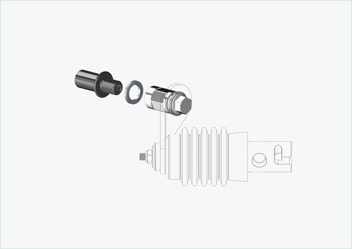 Cowboy 4 - Gewindeadapter lang - M12 x 1.25 | Bundle mit Adapter Weber