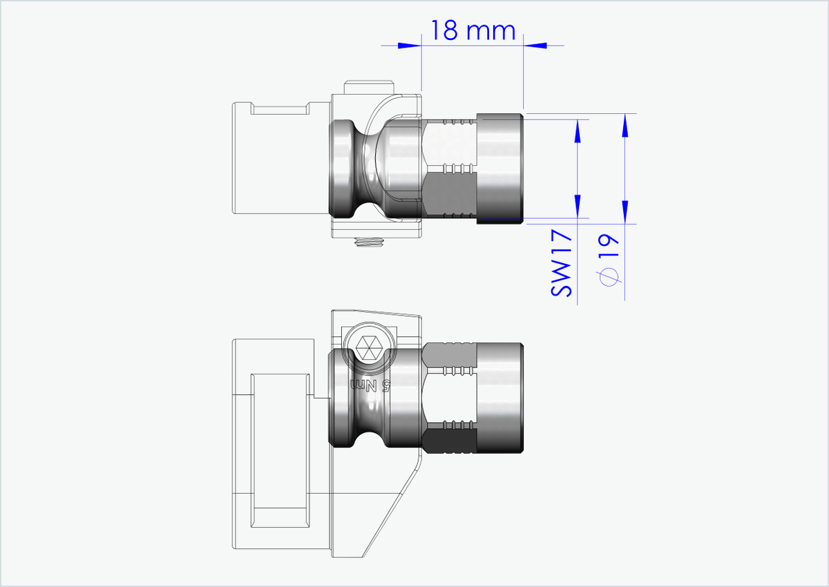 Vollachsen Adapter - M12 x 1.00 | für Qeridoo und Leggero mit BECCO-System