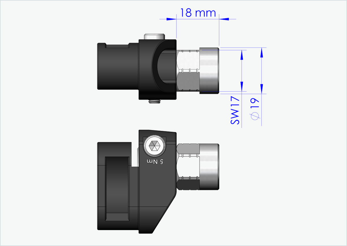 Vollachsen Adapter - M12 x 1.25 | für Qeridoo und Leggero mit BECCO-System