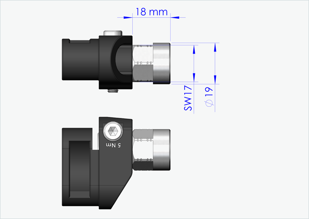 Vollachsen Adapter - FG 10.5 - (13/32 x 26) | für Qeridoo und Leggero mit BECCO-System