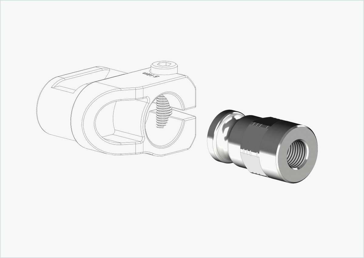 Vollachsen Adapter - M10 x 1.00 | für Qeridoo und Leggero mit BECCO-System