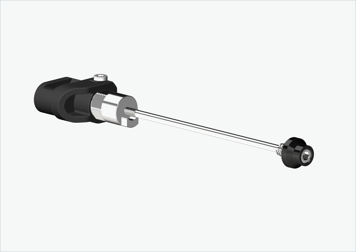 Schnellspannachse mit Adapter für Qeridoo und Leggero mit BECCO-System | Klemmlänge 143mm - 153mm
