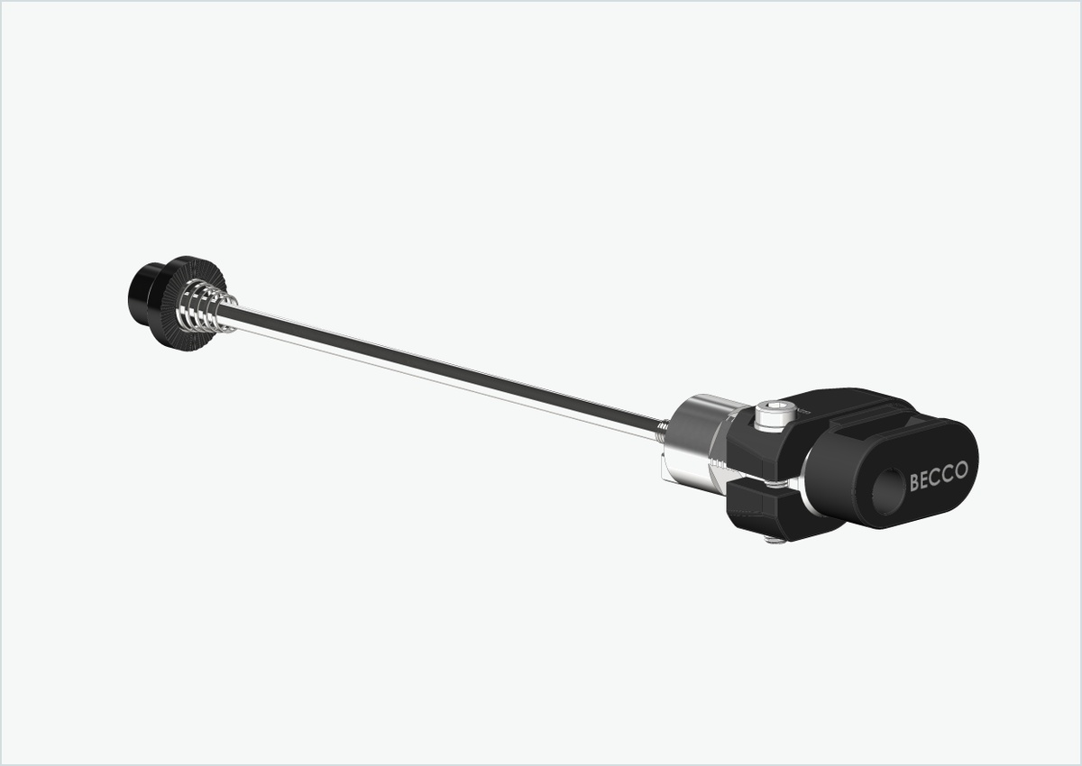 Schnellspannachse mit Adapter für Qeridoo und Leggero mit BECCO-System | Klemmlänge 143mm - 153mm