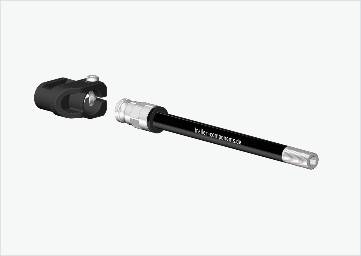 Steckachse mit Adapter / M12 x 1.75 | für Qeridoo und Leggero mit BECCO-System