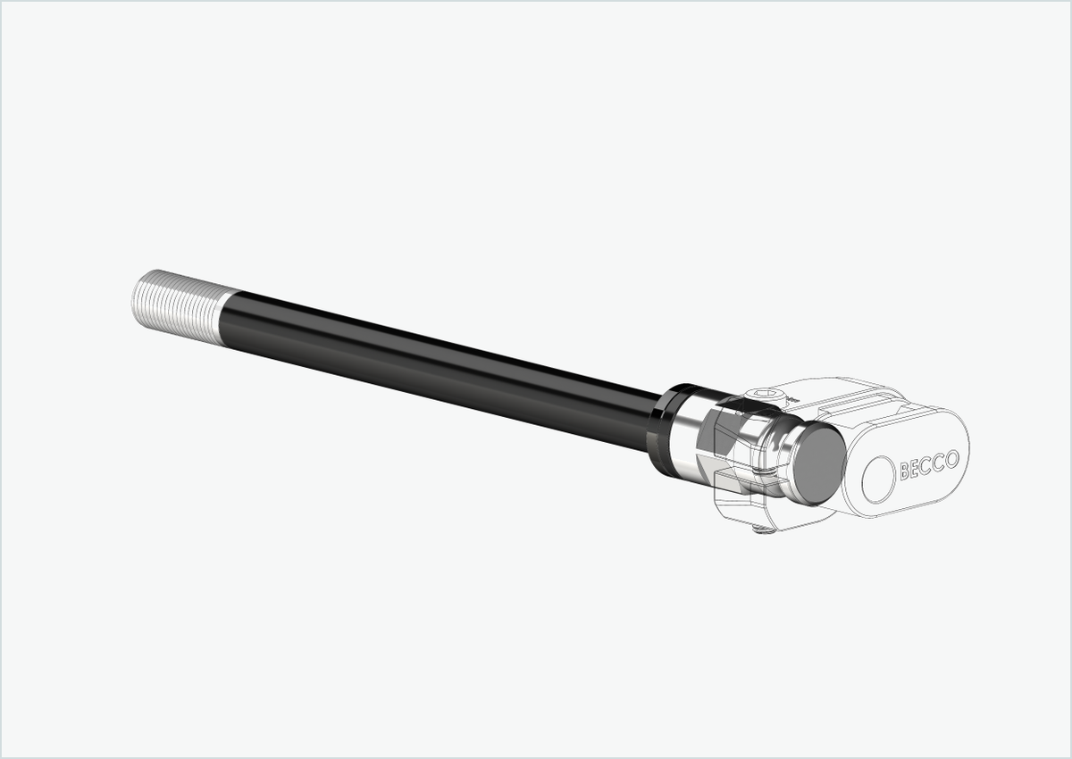 Steckachse Syntace (X-12) mit Adapter / M12 x 1.00 | für Qeridoo und Leggero mit BECCO-System