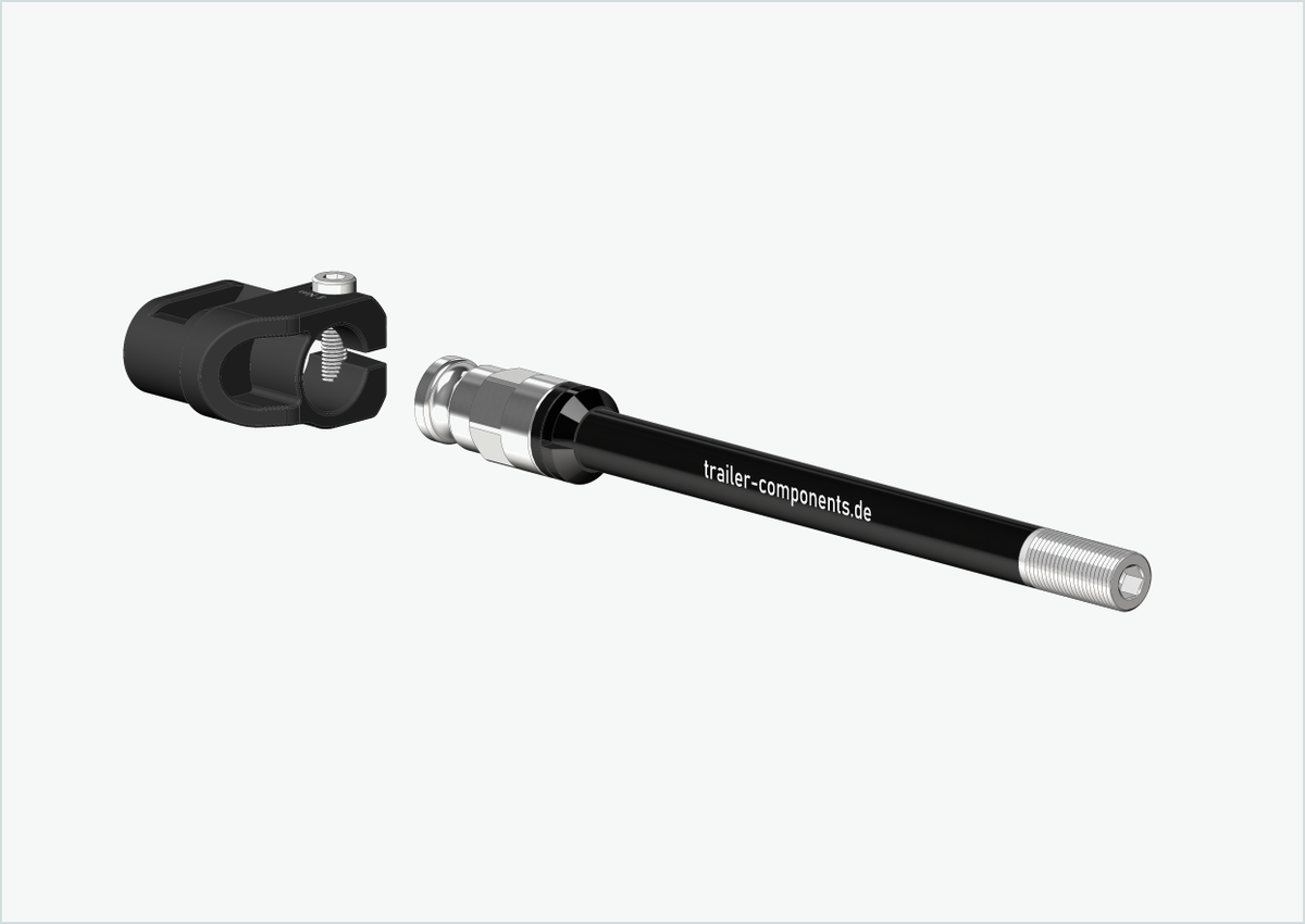 Steckachse Syntace (X-12) mit Adapter / M12 x 1.00 | für Qeridoo und Leggero mit BECCO-System
