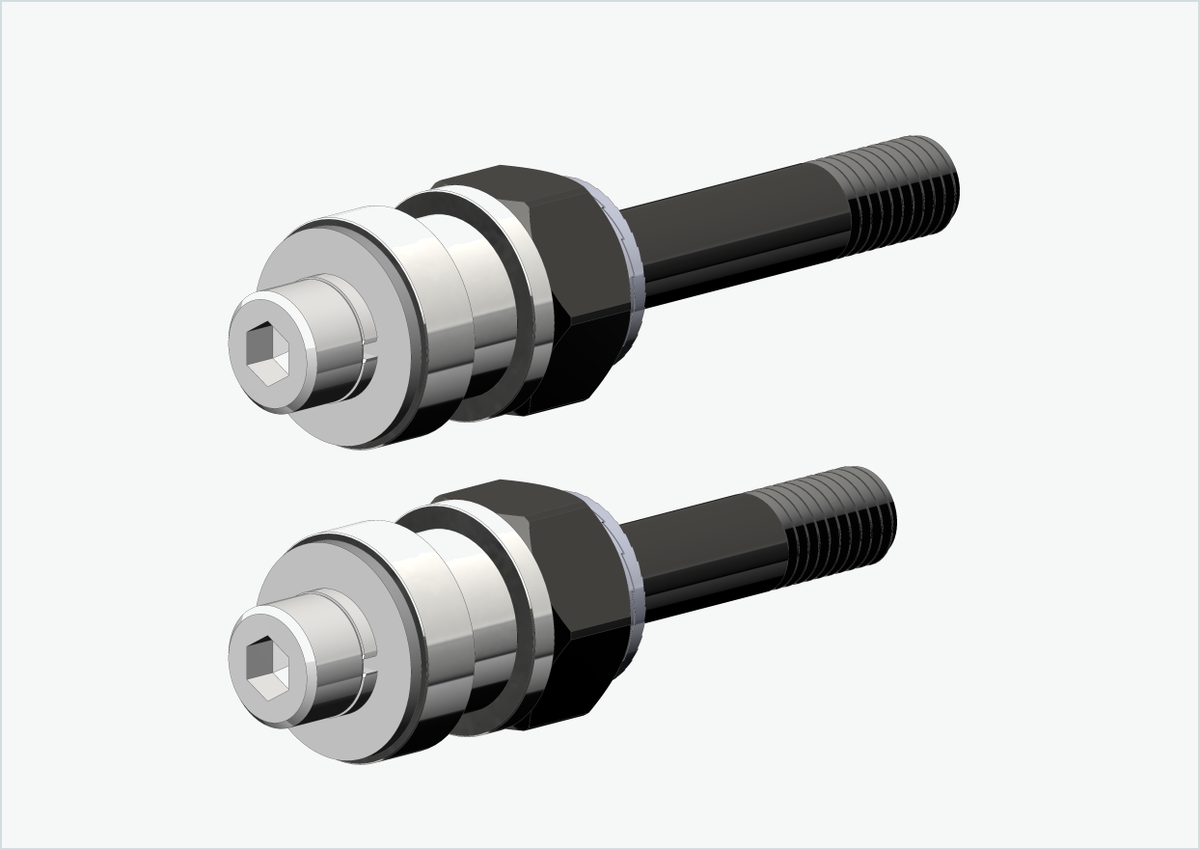 BOB YAK / IBEX Gewindeadapter-Set (30mm/36mm) | für Rohloff Speedhub 500-14 / A12
