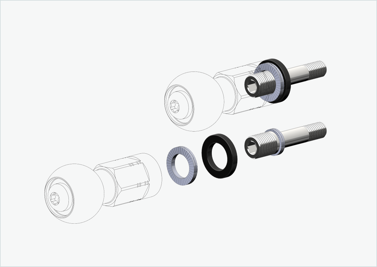 Burley COHO XC Gewindeadapter-Set (30mm/30mm) | für Rohloff Speedhub 500-14 / A12