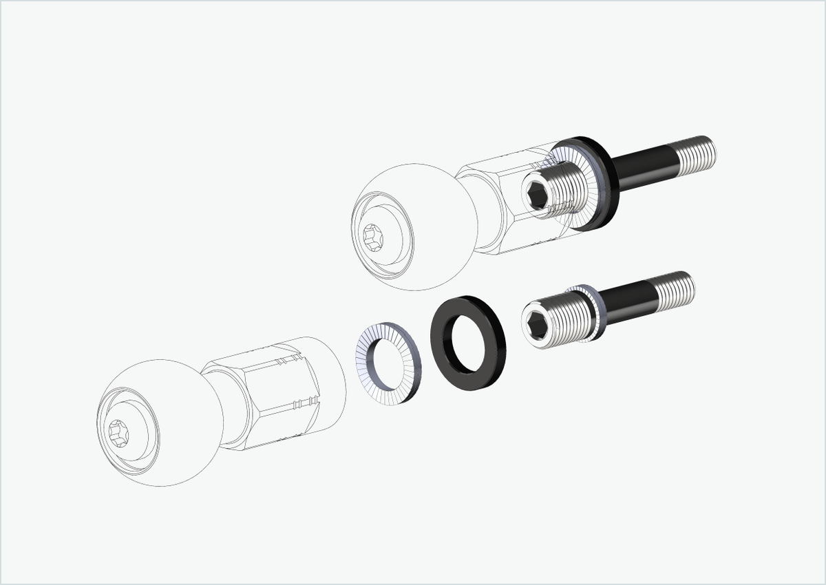 Burley COHO XC Gewindeadapter-Set (30mm/36mm) | für Rohloff Speedhub 500-14 / A12