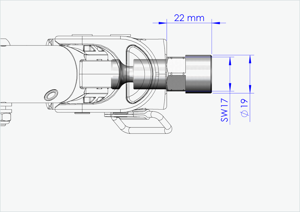 Vollachsen Adapter - M14 x 1.50 | für Croozer Anhänger ab 2018