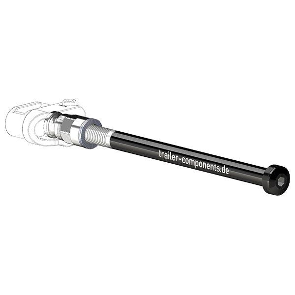 Steckachsen mit BECCO Adapter für ORBEA | für linkseitiges Gewinde M12 x 1.50 - passend für Qeridoo und Leggero mit BECCO-System
