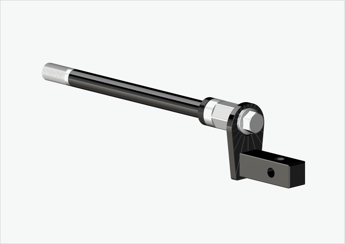 Steckachse mit Adapter Universal / M12 x 1.25