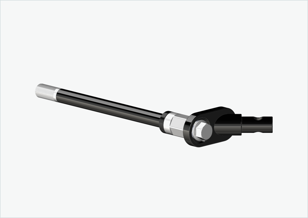 Steckachse mit Adapter Universal / M12 x 1.75