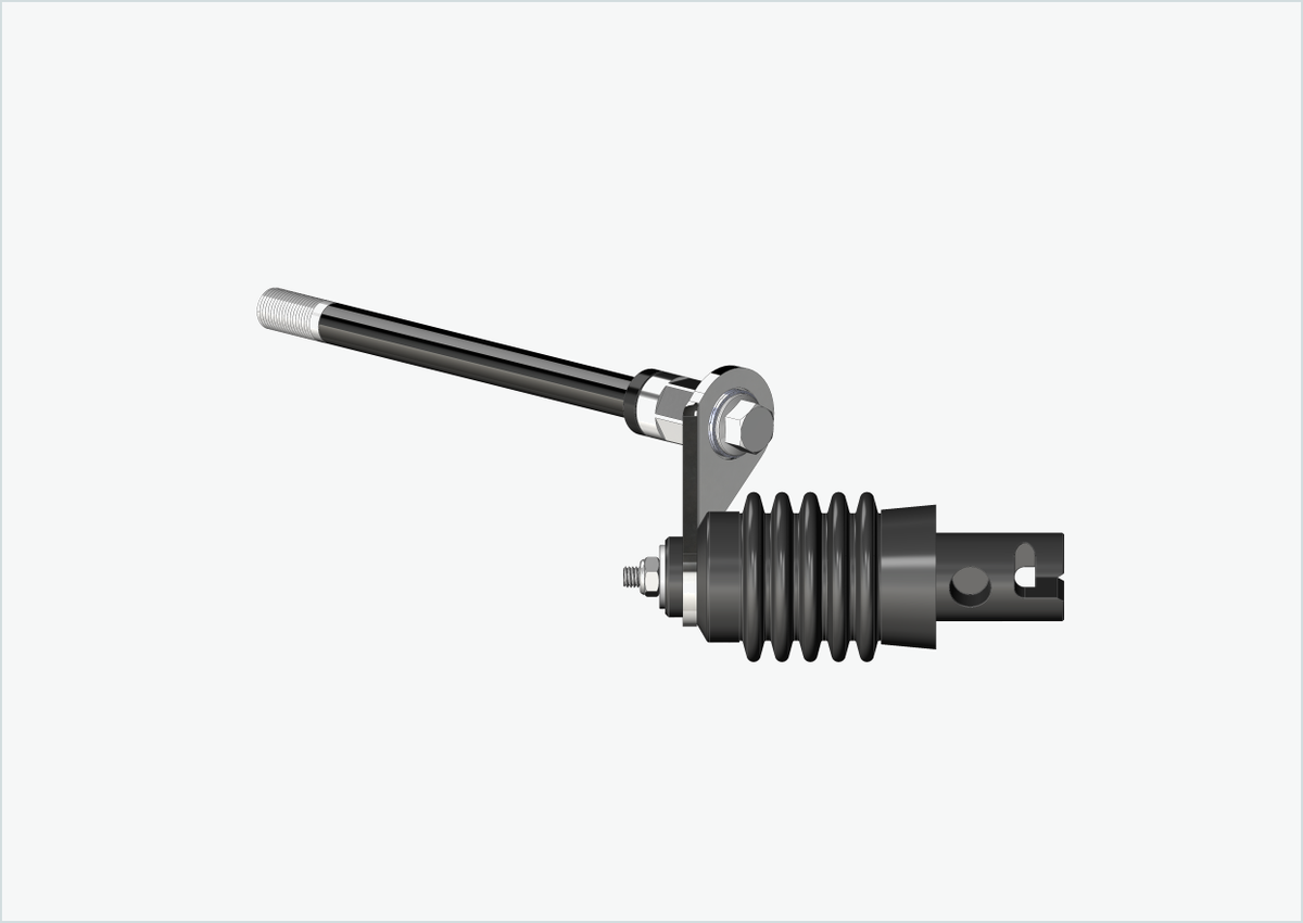 Steckachse mit Polygonadapter / M12 x 1.75
