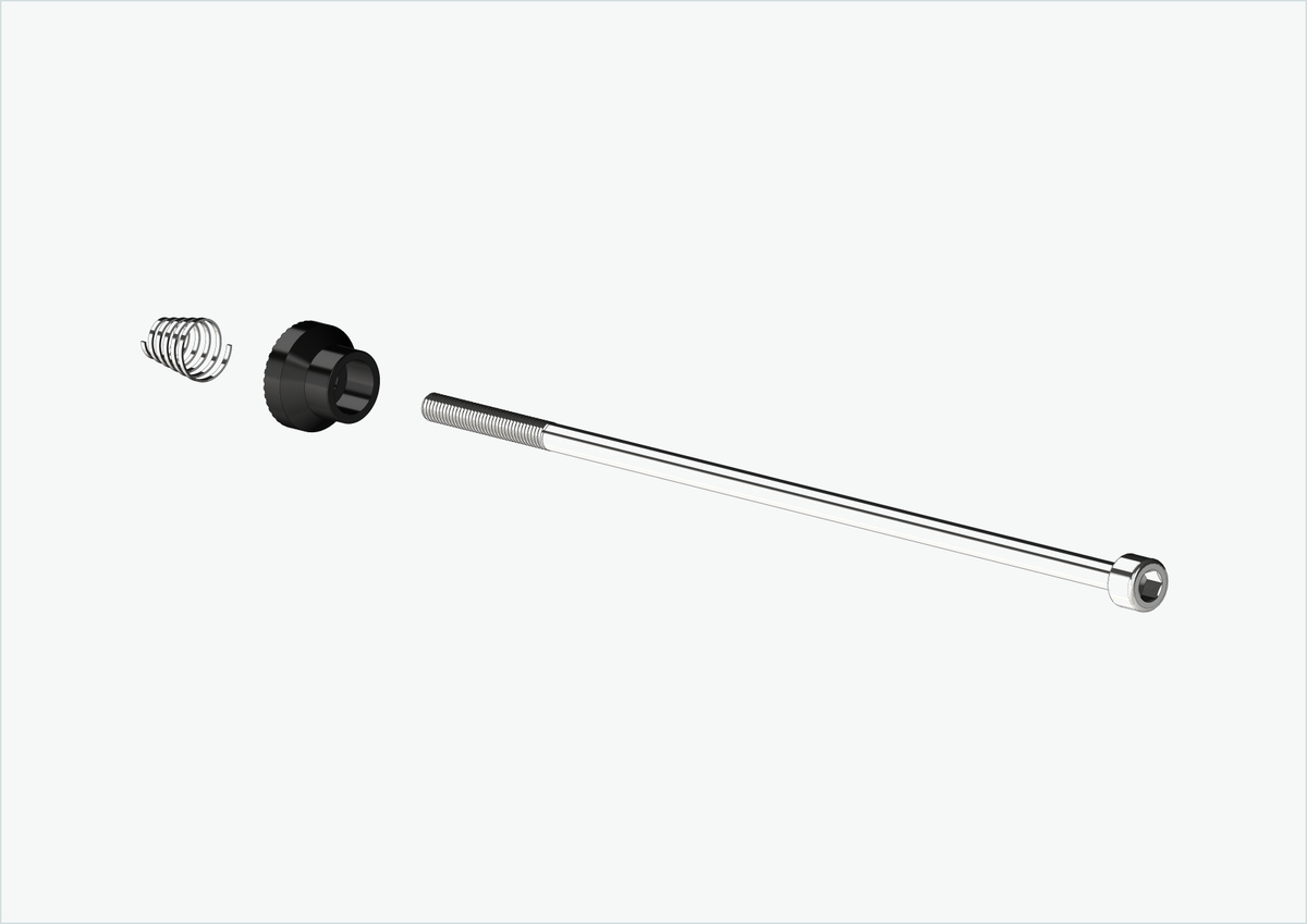 Achse für Schnellspanner | Klemmbereich 154mm–165mm