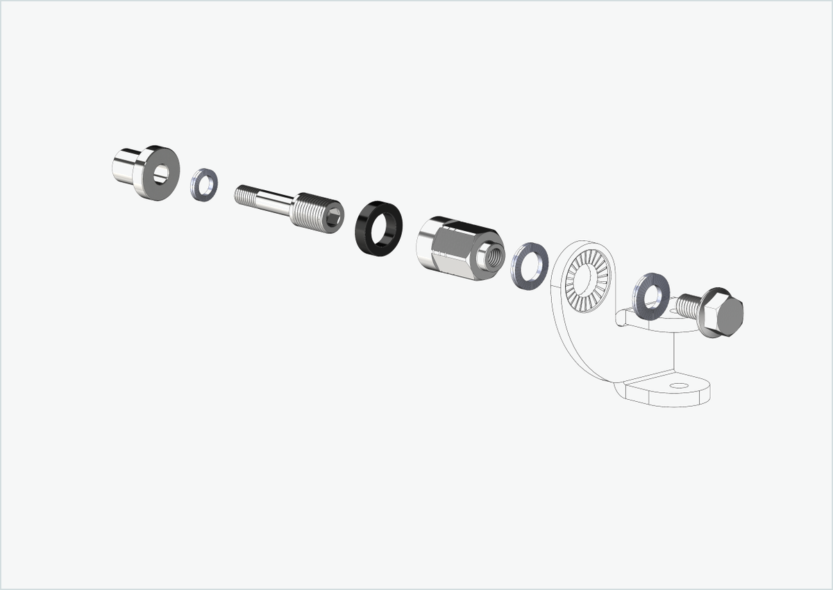 Adapter Universal XL für Rohloff Nabe Speedhub 500-14 / A12 | passend für Thule, Qeridoo, Burley, Prophete, Hamax, Trixie u.v.a.