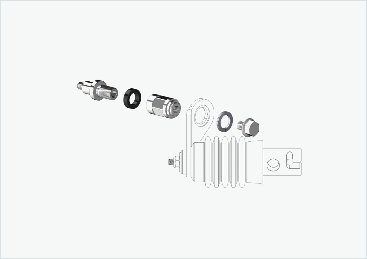 Adapter XL für Rohloff Nabe Speedhub 500-14 / A12 | passend für Weber-Kupplungen Typ: E - EL - ES