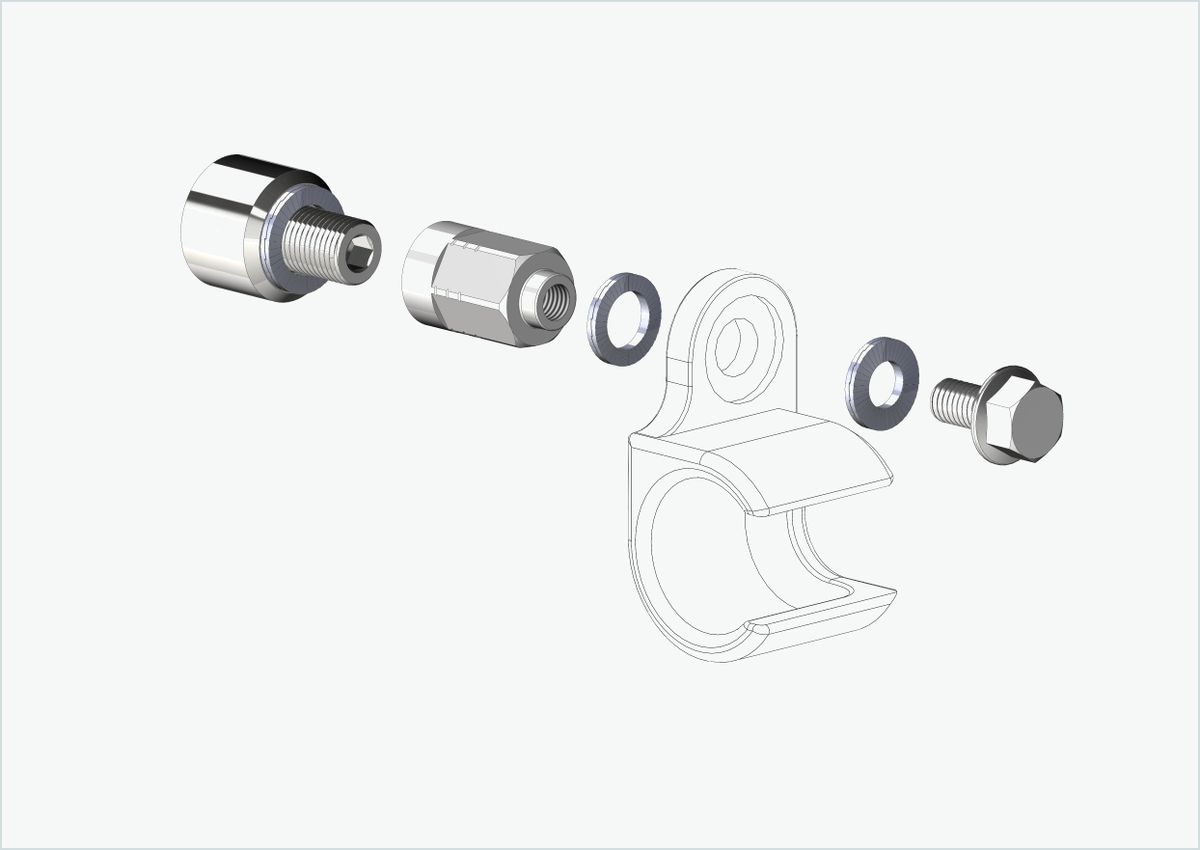 Adapter Universal für HYENA-HRN-Motor | passend für Thule, Qeridoo, Burley, Prophete, Hamax, Trixie u.v.a.