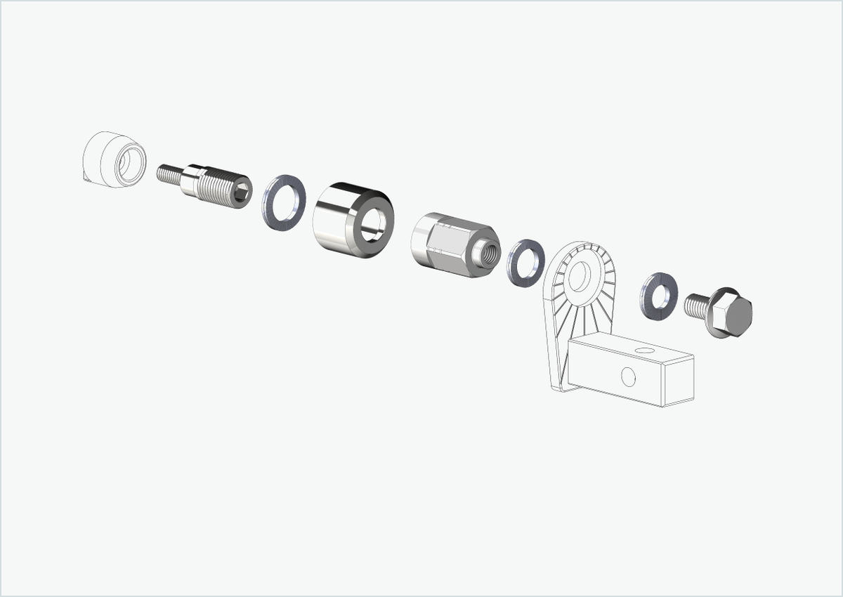 Adapter Universal für HYENA-HRN-Motor | passend für Thule, Qeridoo, Burley, Prophete, Hamax, Trixie u.v.a.