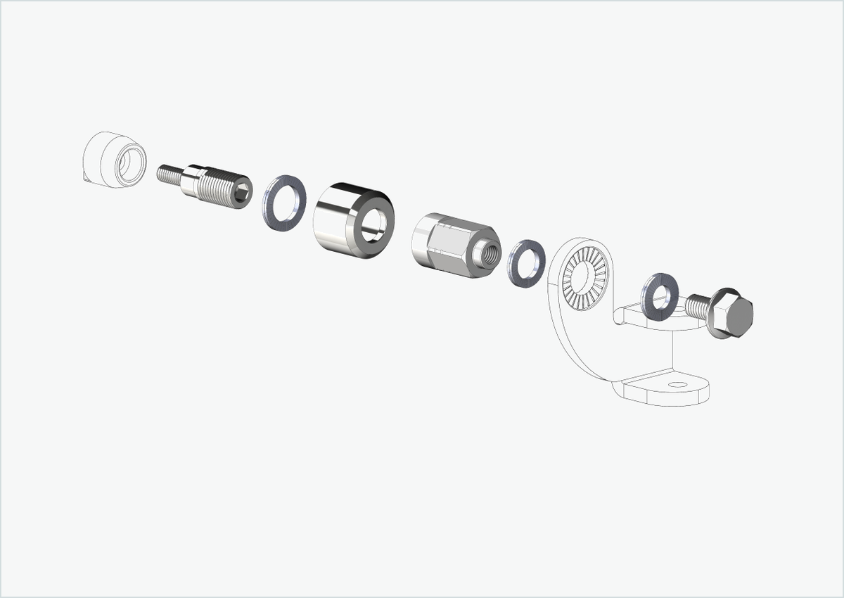 Adapter Universal für HYENA-HRN-Motor | passend für Thule, Qeridoo, Burley, Prophete, Hamax, Trixie u.v.a.