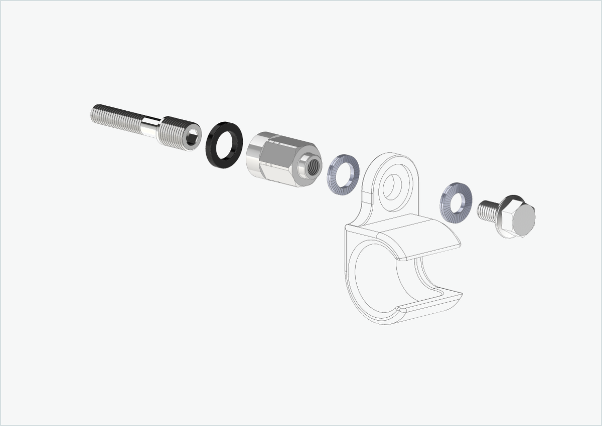 Adapter Universal für Enviolo-Schaltnaben ab 2024 | passend für Thule, Qeridoo, Burley, Prophete, Hamax, Trixie u.v.a.