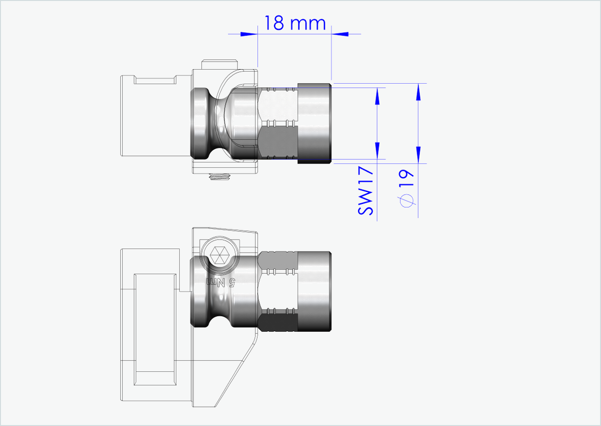 Vollachsen Adapter - FG 10.5 - (13/32 x 26)  | für Qeridoo und Leggero mit BECCO-System