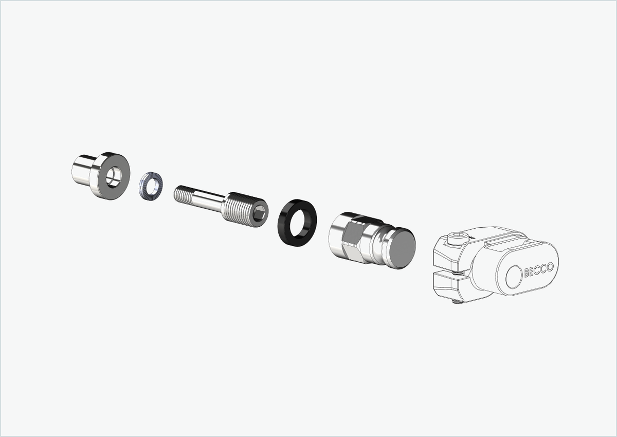 Adapter XL für Rohloff Nabe Speedhub 500-14 / A12 | passend für Qeridoo und Leggero mit BECCO-System