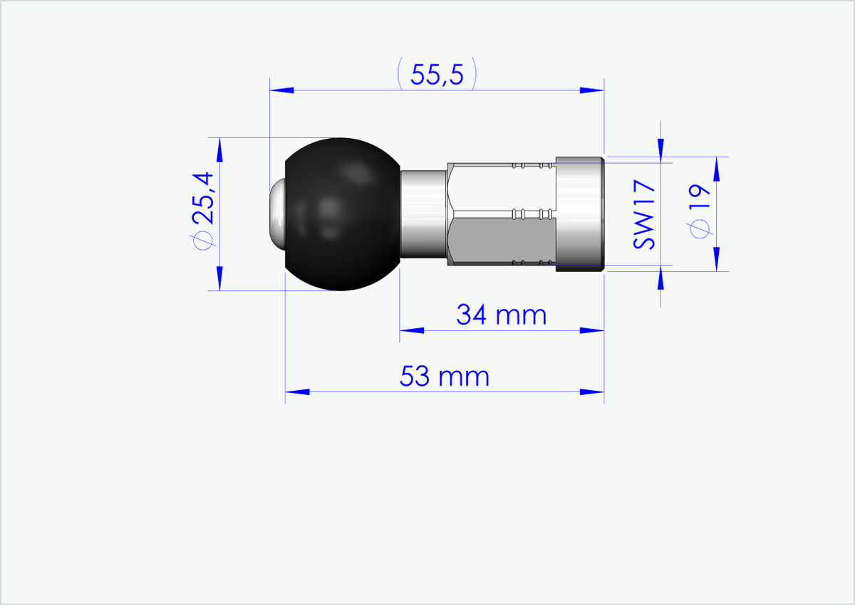 Vollachsen Adapter Set - FG 9.5 - (3/8 x 26) | passend für Burley COHO XC