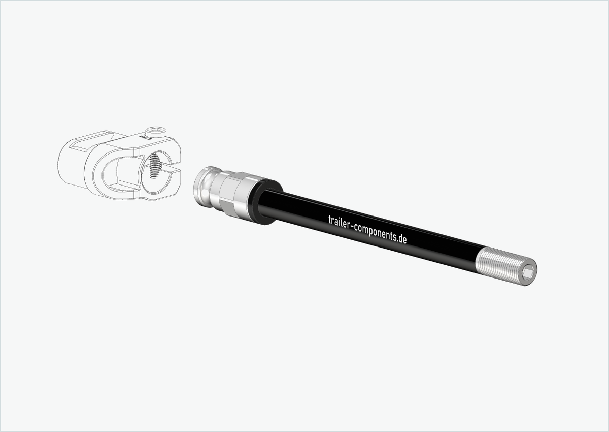 Steckachse mit Adapter / M12 x 1.75 | für Qeridoo und Leggero mit BECCO-System