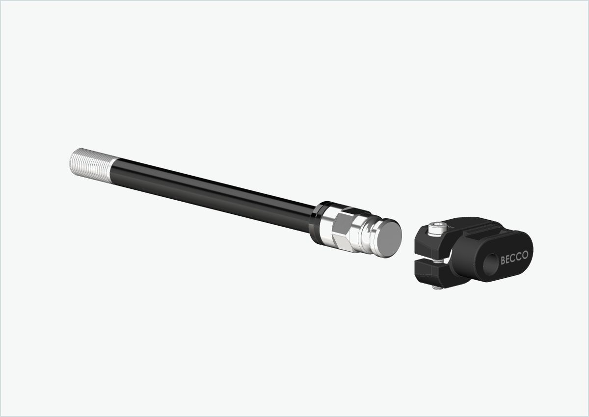 Steckachse Syntace (X-12) mit Adapter / M12 x 1.00 | für Qeridoo und Leggero mit BECCO-System