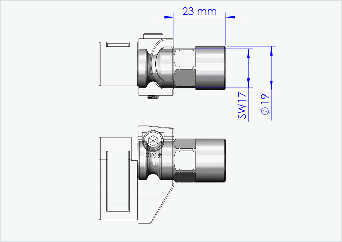 Vollachsen Adapter - M14 x 1.50 | für Qeridoo und Leggero mit BECCO-System