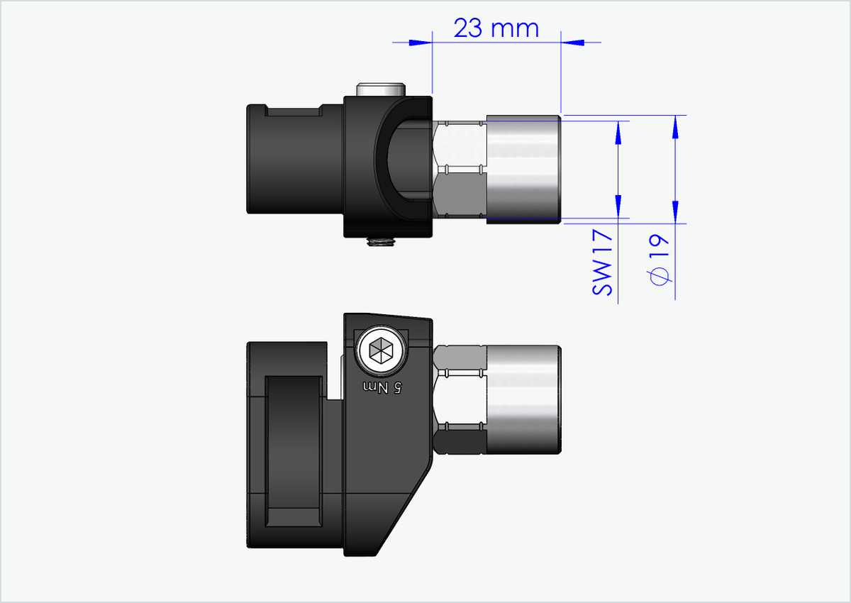 Vollachsen Adapter - M14 x 1.50 | für Qeridoo und Leggero mit BECCO-System