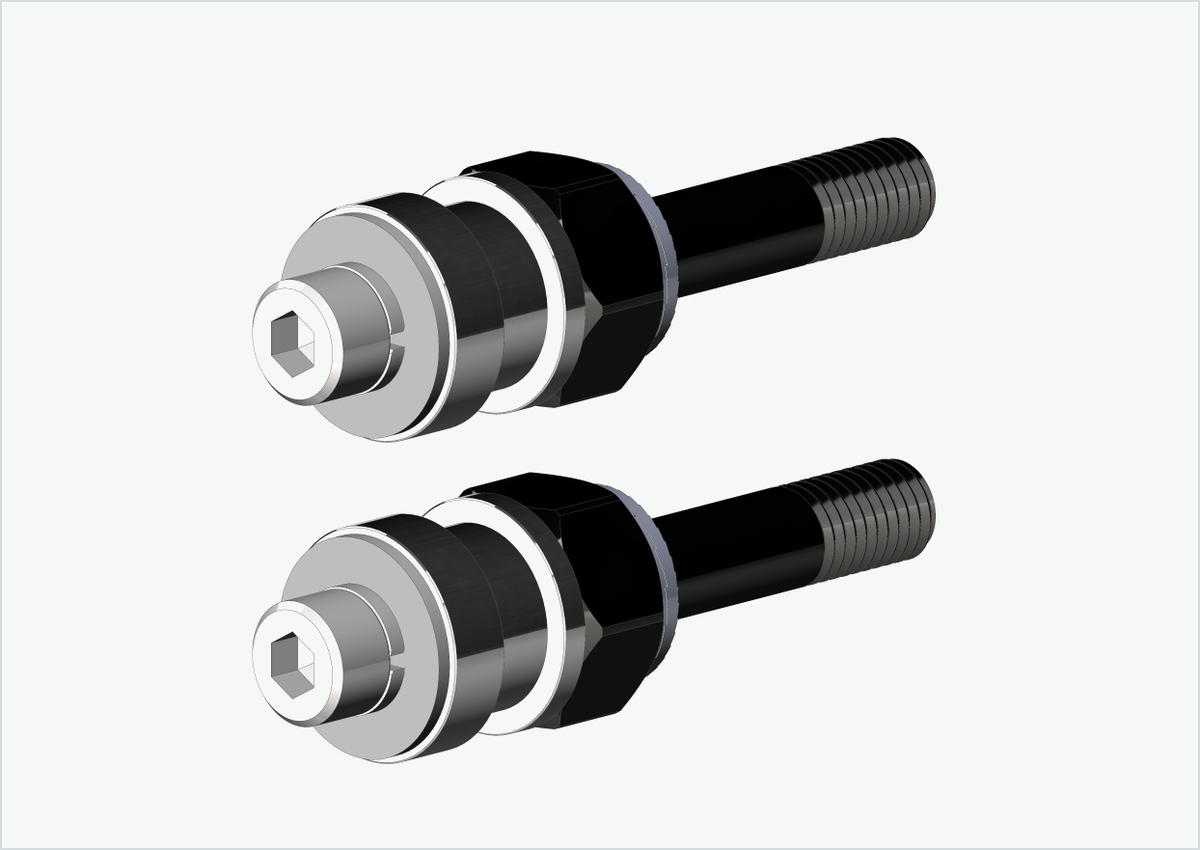 BOB YAK / IBEX Gewindeadapter-Set (30mm/30mm) | für Rohloff Speedhub 500-14 / A12