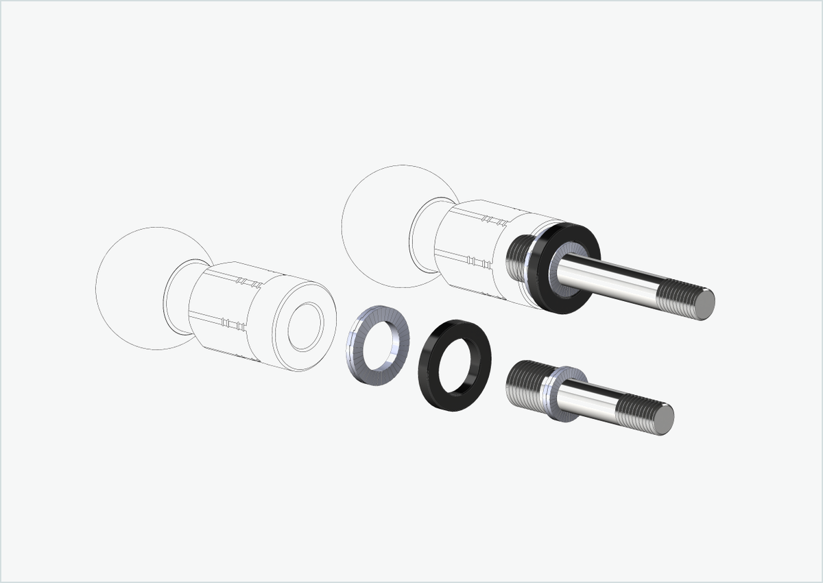 Burley COHO XC Gewindeadapter-Set (30mm/42mm) | für Rohloff Speedhub 500-14 / A12